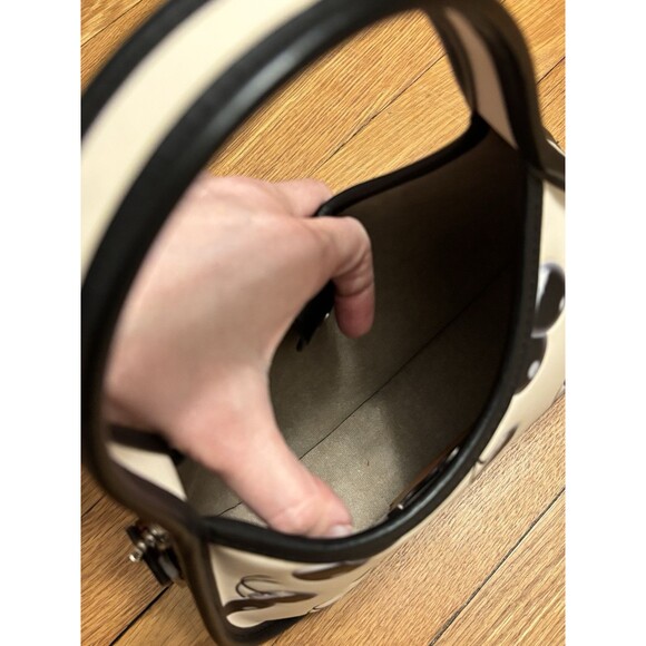 Coach Black Cherry Ergo bag coachtopia leather Card Holder Purse White CL754 - Picture 11 of 14